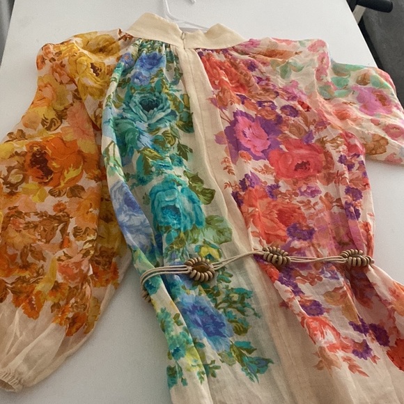 Zimmerman Raie lantern Mini Dress - Picture 9 of 12